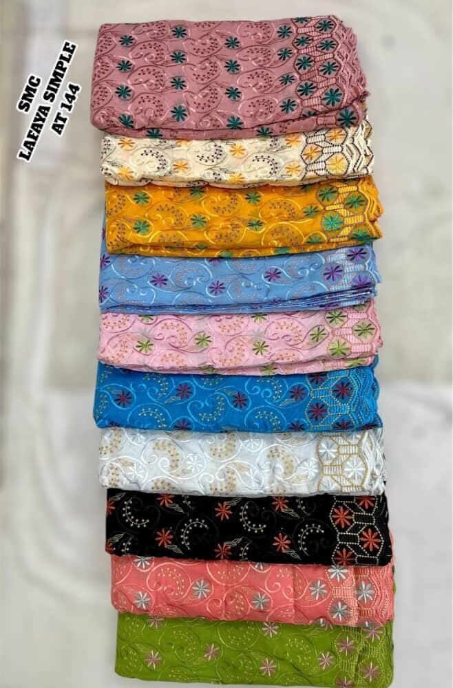 Gajji Silk Embroidered Fabric – Handwork in Elegant Colors (2)