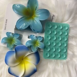 Colorful Gradient Flower Hair Clips – Vibrant Girls’ Accessories (3)