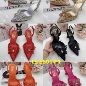 First Class Design Pointed Toe Female Half Shoe Sandals Heels