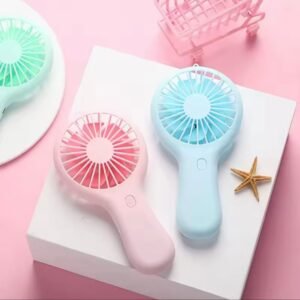 Woanger 12-Pc Mini Handheld Fans – USB & Battery Operated Portable Pocket Fans (2)