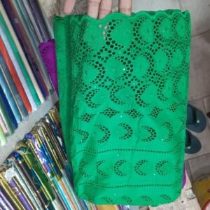 100% Cotton African Lace Fabric – Premium Quality (2)