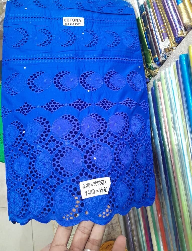 100% Cotton African Lace Fabric – Premium Quality