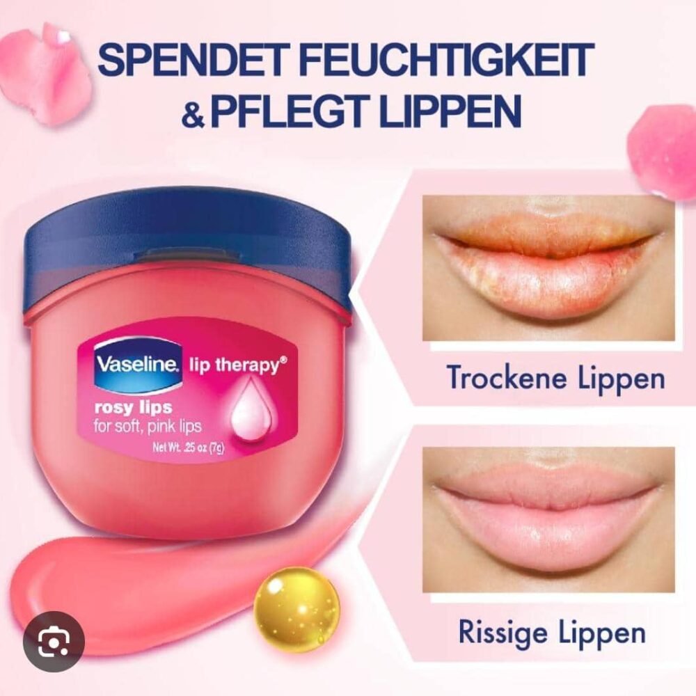 Vaseline Lip Therapy Mini Rosy Lip Balm – 0.25 oz (2)