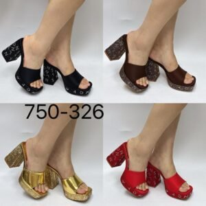 Royal Stone Luxe Platform Block Heels