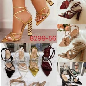 Simmi Luxe Ankle Strap Statement Heels