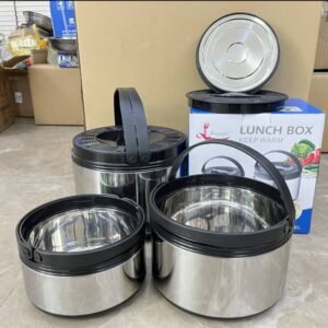 Luxury Stainless Steel Thermal Lunch Box Set – Portable Insulated Food Warmer