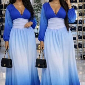 Runwind Plus Size Floral Maxi Dress