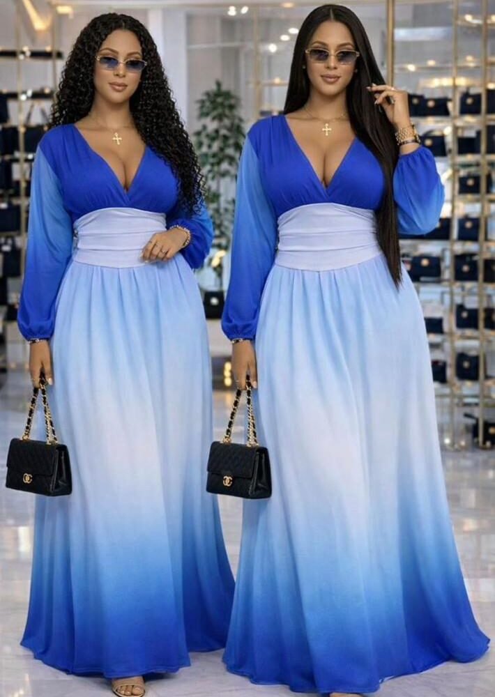 Runwind Plus Size Floral Maxi Dress