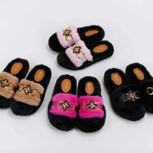 Fashion Indoor Fur Slippers for Women Fashion Indoor Fur Slippers for Women