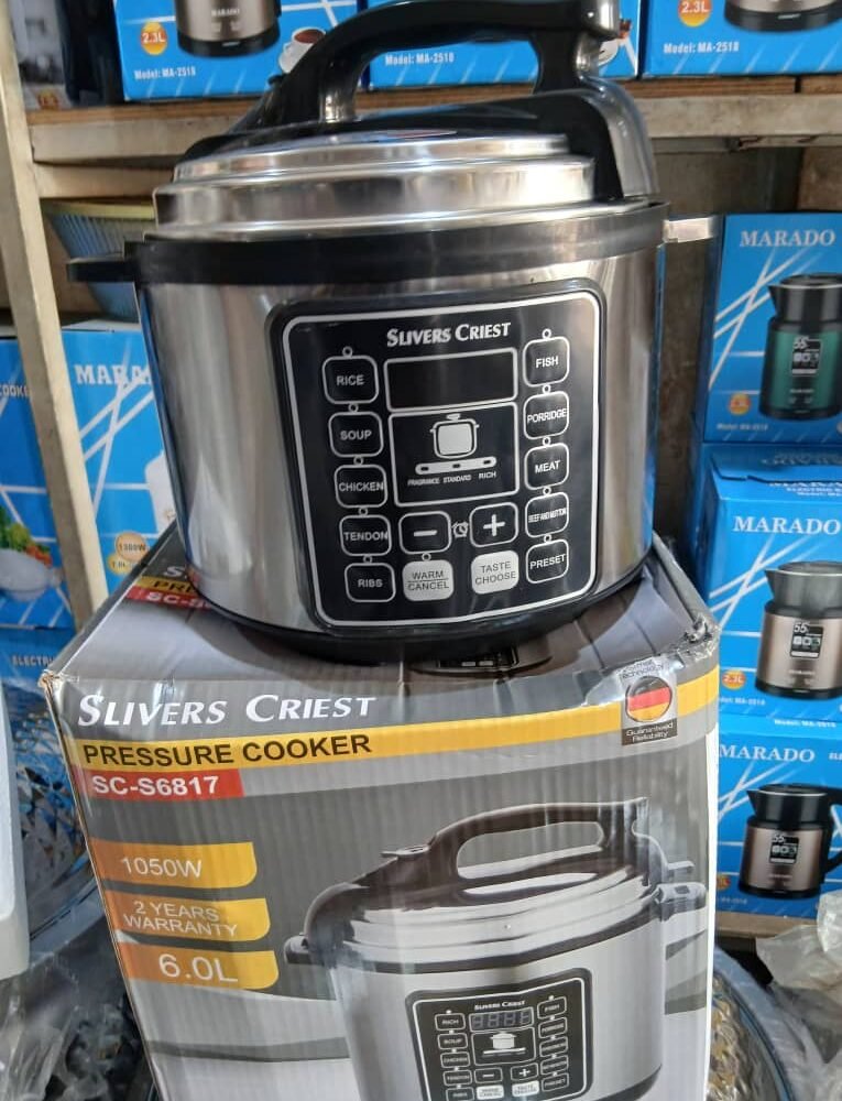 Silver Crest Digital Electric Pressure Cooker – Stainless Steel